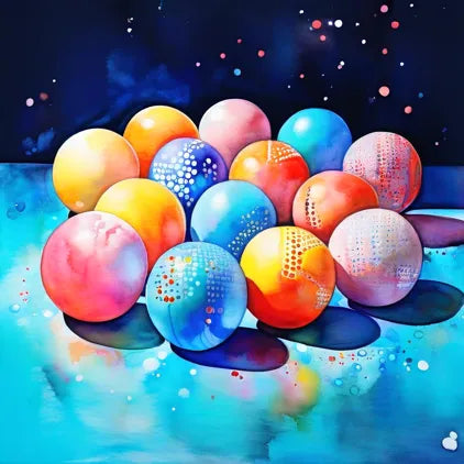 Table Tennis Balls Print